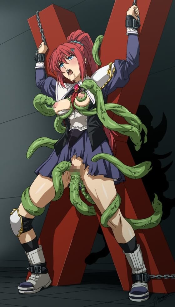 【エロ画像】 美少女ヒロイン達を拘束レイプ！！ 抵抗できないようにして陵辱しまくる二次エロ画像ｗｗｗ part63