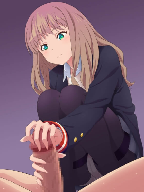 【エロ画像】美少女ヒロイン達の手コキ!美しい手でシコシコドピュドピュしまくってる二次エロ画像www part65