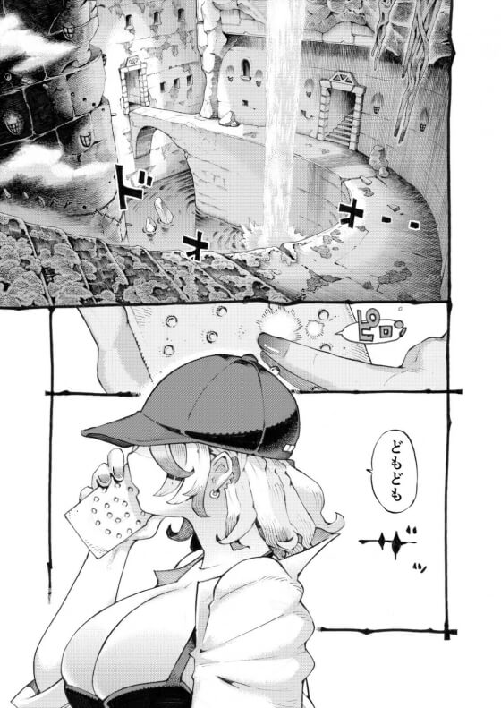 【エロ漫画】巨乳痴女配信者にガチ勃起がバレたショタ!迷宮探索しながらエロいことばかりしてる配信者とショタ案内人www(サンプル16枚)