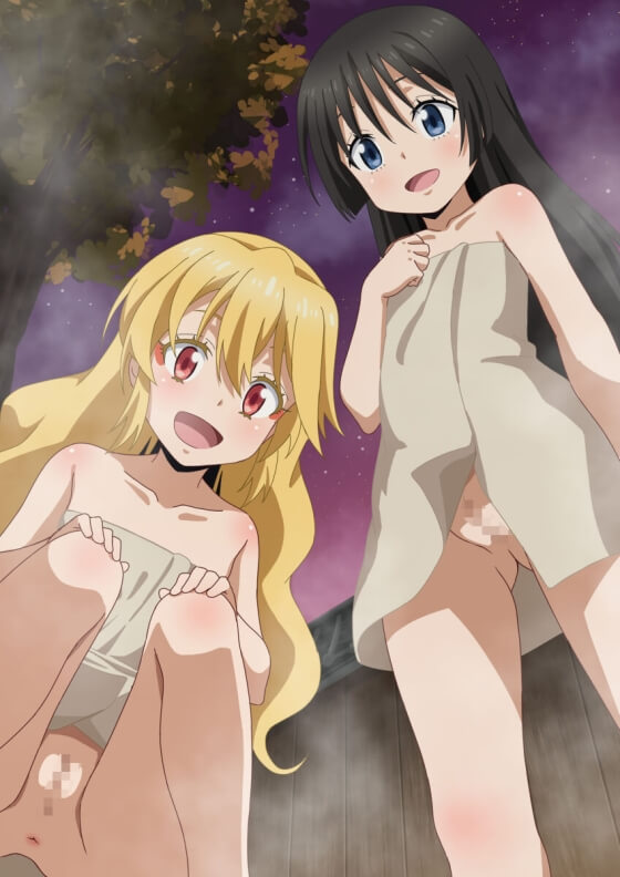 【エロ画像】裸体を晒して羞恥発情しちゃってる美少女ヒロイン達の二次エロ露出画像www part62