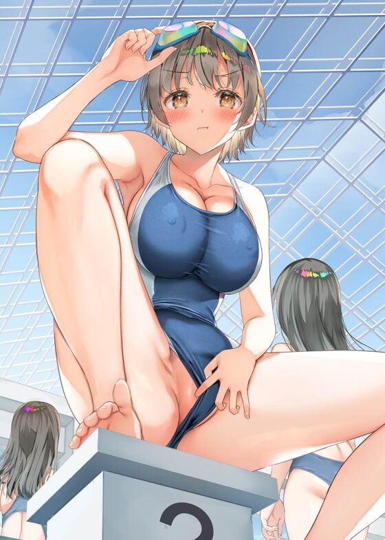 【エロ画像】裸体を晒して羞恥発情しちゃってる美少女ヒロイン達の二次エロ露出画像www part62