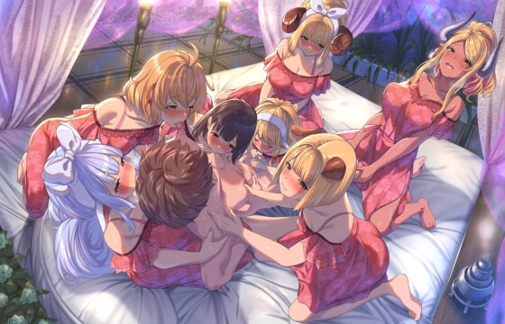 【エロ画像】乱交セックス!エロいことが好きな美少女ヒロイン達がセックスしまくってる二次エロ画像www part43