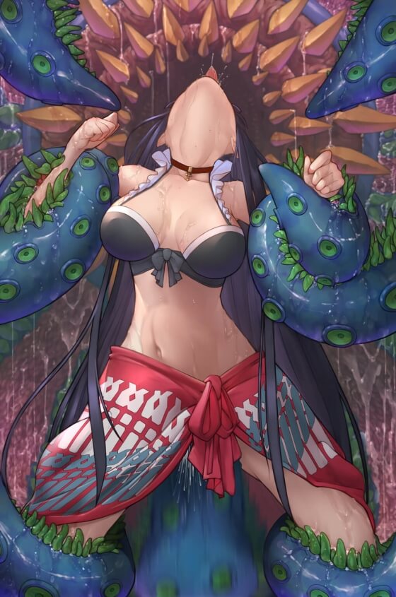 【エロ画像】触手レイプ!美少女ヒロイン達が醜いニュルニュルに凌辱されちゃう二次エロ画像www part145