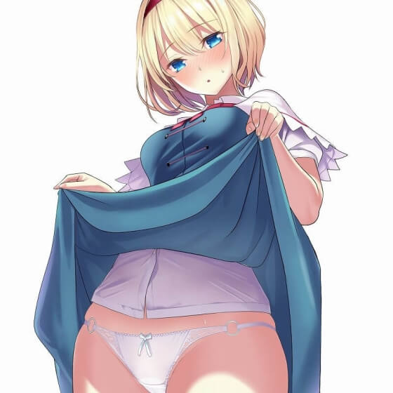 【エロ画像】美少女ヒロイン達のエロすぎる露出!肌を晒して発情しちゃってる二次エロ画像www part65