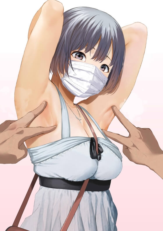 【エロ画像】美少女ヒロイン達の 腋責め!美しい腋がエロすぎてしゃぶられまくってる二次エロ画像www part39