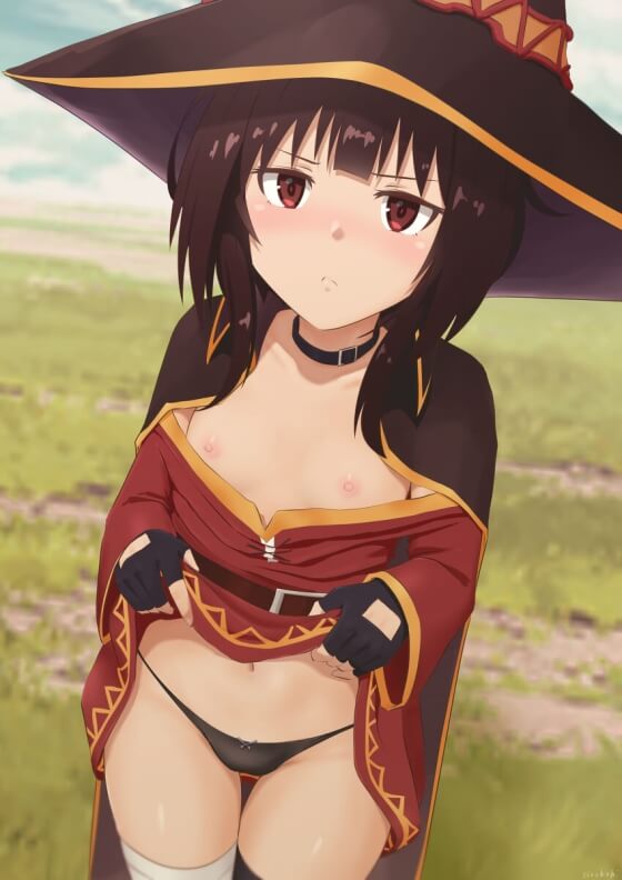 【エロ画像】美少女ヒロイン達がエロすぎる裸体を晒して発情しちゃってる露出二次エロ画像www part70