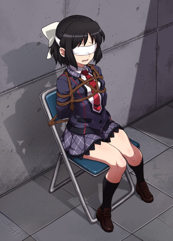 【エロ画像】拘束レイプ!美少女ヒロイン達が身体をがっちり拘束されたまま凌辱されちゃってる二次エロ画像 part71
