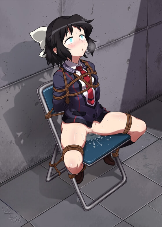 【エロ画像】拘束レイプ!美少女ヒロイン達が身体をがっちり拘束されたまま凌辱されちゃってる二次エロ画像 part71