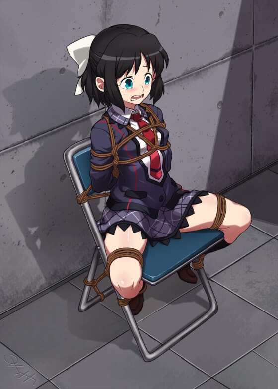 【エロ画像】拘束レイプ!美少女ヒロイン達が身体をがっちり拘束されたまま凌辱されちゃってる二次エロ画像 part71