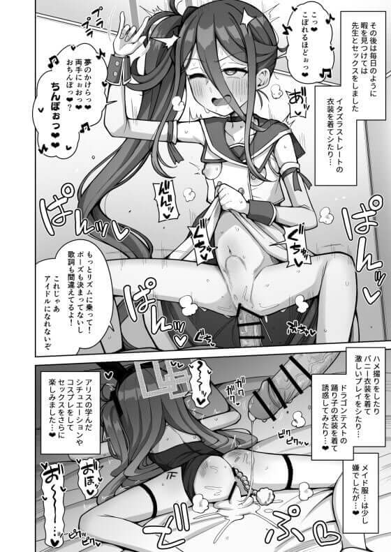 【ブルアカ・エロ漫画】天童アリスちゃんとラブラブ無知ックス!エロゲでエッチに興味を持ったアリスが先生とラブイチャエスカレート!(サンプル21枚)