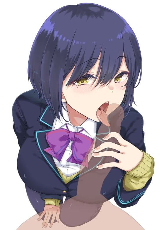 【エロ画像】フェラチオ搾精!美少女ヒロイン達がオチンポをジュポジュポしまくってる二次エロ画像 part109