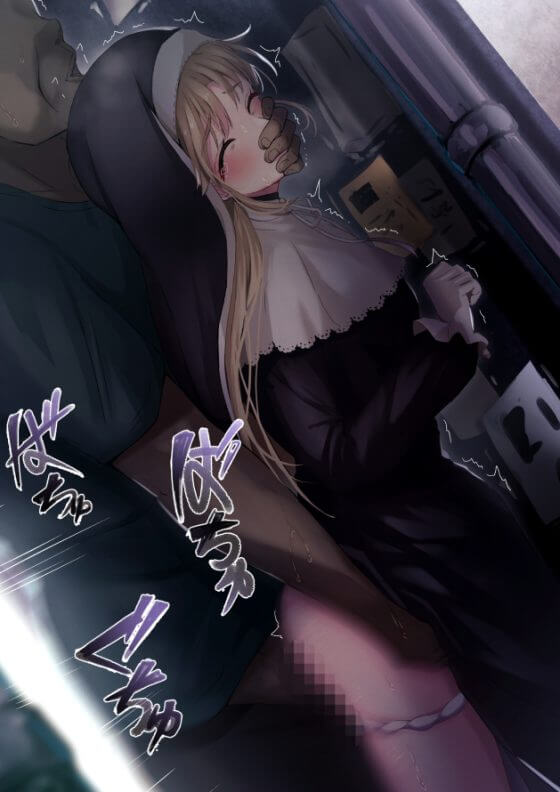 【エロ画像】痴漢レイプ!美少女ヒロイン達が変態おじさん達にコソコソとエロいことされまくってる二次エロ画像part45