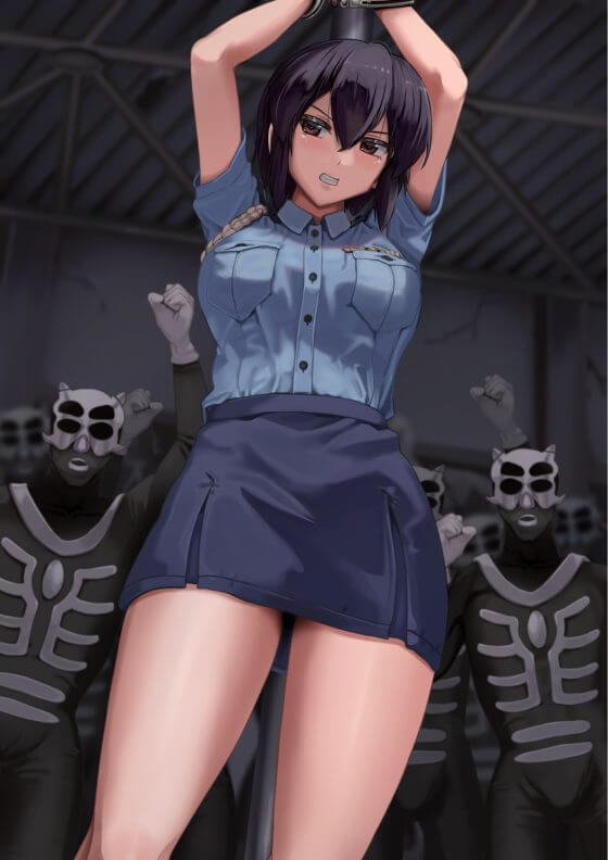 【エロ画像】痴漢レイプ!美少女ヒロイン達が変態おじさん達にコソコソとエロいことされまくってる二次エロ画像part45