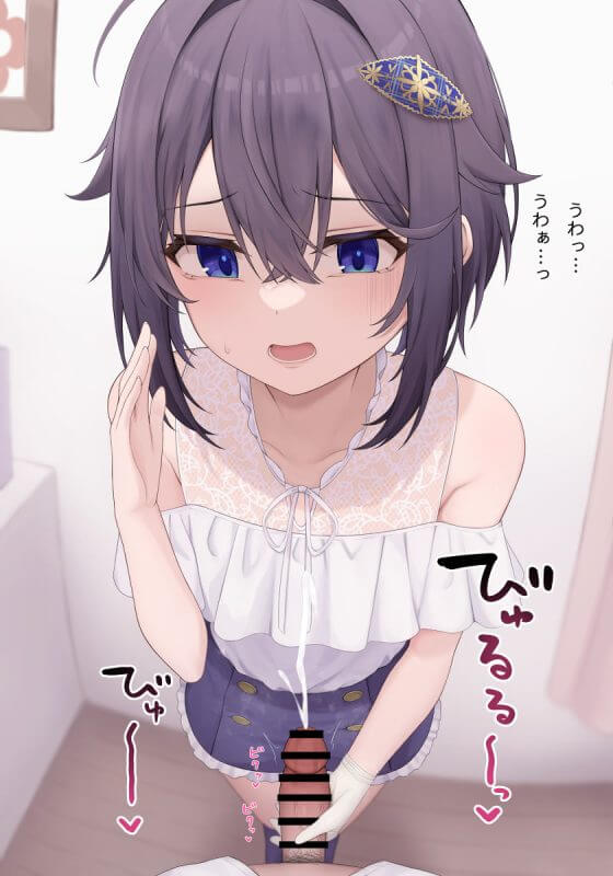 【エロ画像】どぴゅどぴゅ手コキ搾精!美少女ヒロイン達がオチンポシコシコしまくってる二次エロ画像part83