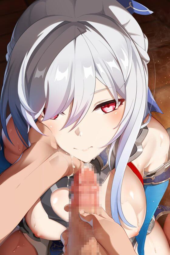 【エロ画像】美少女ヒロイン達のフェラチオ搾精!オチンポしゃぶりまくってる二次エロ画像part117