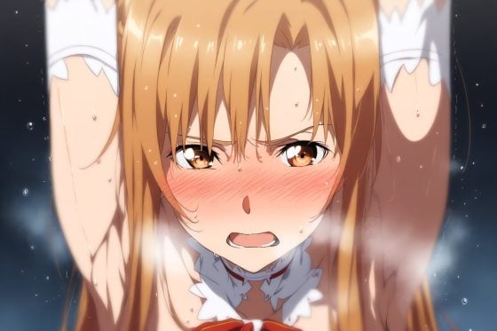 【SAO・エロ画像】強気に抗うアスナがオベイロンのNTRチンポに完全敗北連続アクメをキメられる…！