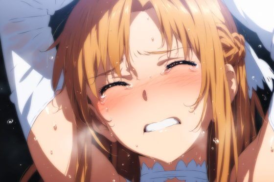 【SAO・エロ画像】強気に抗うアスナがオベイロンのNTRチンポに完全敗北連続アクメをキメられる…！