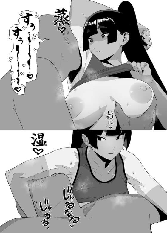 【エロ漫画】変態男が汗だく陸上少女にエッチなお願い!腋ナメから尻穴ご奉仕までやりたい放題!(サンプル11枚)