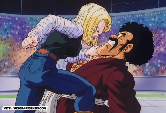 【ドラゴンボール・エロ画像】人造人間18号がサタンの絶倫デカチンポでねちっこいNTRセックスされちゃう!