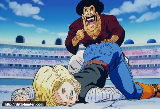 【ドラゴンボール・エロ画像】人造人間18号がサタンの絶倫デカチンポでねちっこいNTRセックスされちゃう!