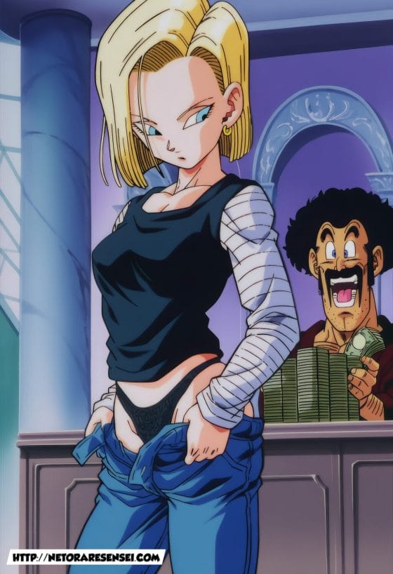 【ドラゴンボール・エロ画像】人造人間18号がサタンの絶倫デカチンポでねちっこいNTRセックスされちゃう!