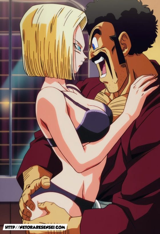【ドラゴンボール・エロ画像】人造人間18号がサタンの絶倫デカチンポでねちっこいNTRセックスされちゃう!