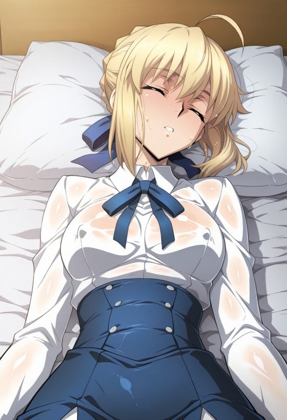 【エロ画像】睡眠レイプpart43!セイバーが魔力枯渇で寝込んでいるところを中出し睡眠姦されたり…他まとめ