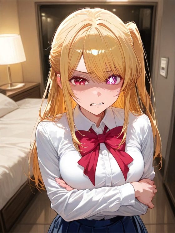 【推しの子・エロ漫画】芸能界の闇!黒川あかね・有馬かな・星野ルビーが中年オヤジ達に屈辱の強制オチンポご奉仕!