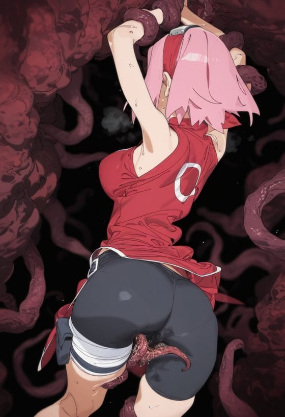 【エロ画像】触手レイプpart183!春野サクラが肉壁に囚われて触手凌辱されたり…他まとめ