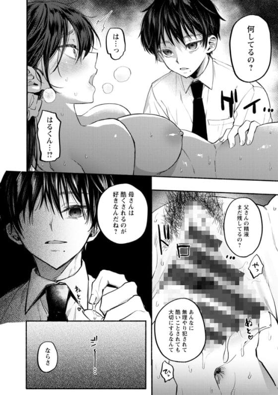 【漫画】ドM美人母を息子チ◯ポでお仕置き調教!息子のためにDV夫に耐える健気な美人母…だと思っていたら…