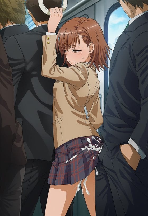 【エロ画像】痴漢レイプpart63!御坂美琴が痴漢電車で変態オヤジ達にザーメンぶっかけられまくったり…他まとめ