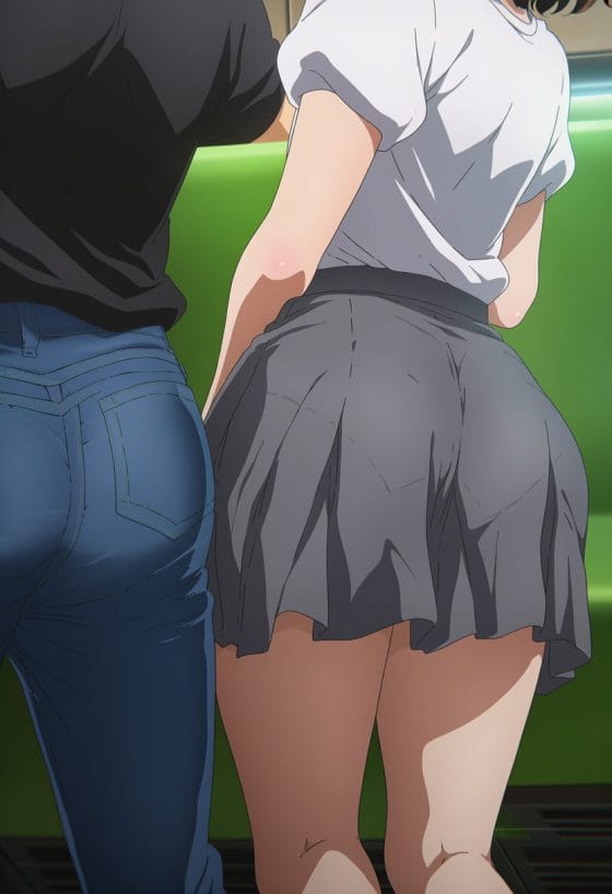 【響け!ユーフォニアム】痴漢おじさん達にサワサワされてイカされる黄前久美子と久石奏!