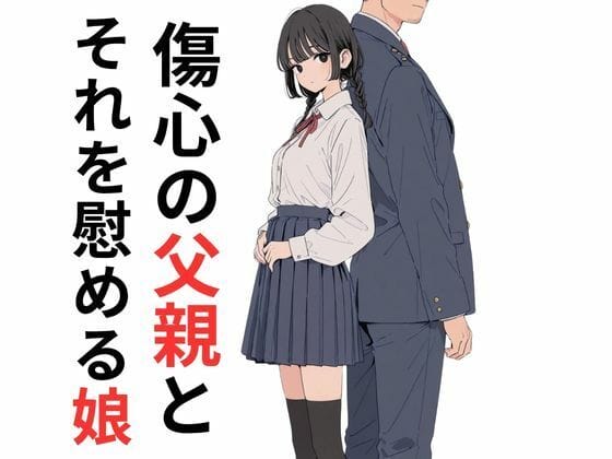 【エロ漫画】妻の不倫で離婚して傷心の父親のチンチンをヨシヨシして慰めちゃう愛娘JK!