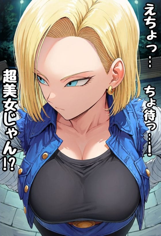 【ドラゴンボール】醜いパパ活中年のオチンポフェロモン…!クールで美しい人造人間18号が股間を嗅がされてトロトロに…!